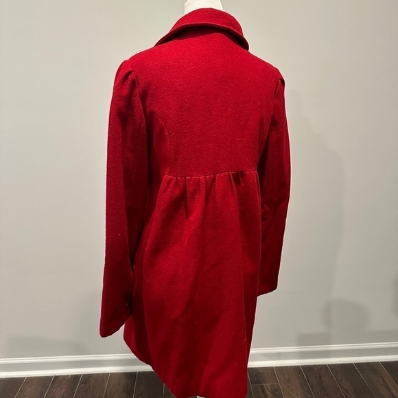 BB Dakota Red Pea Coat - Picture 4 of 8